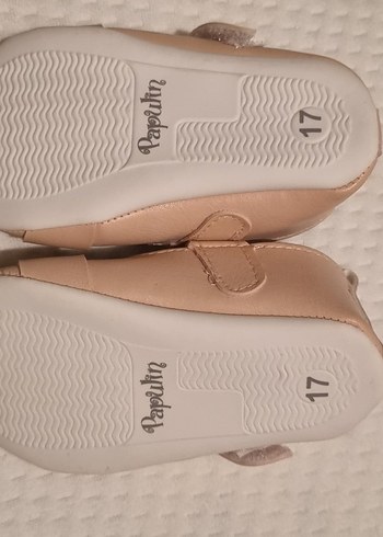 Kız Çocuk Bej Tokalı Babet Ayakkabı 17 numara - Görsel 2