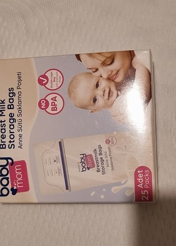 BPA İçermez Beyaz Anne Sütü Saklama Poşeti - Görsel 2