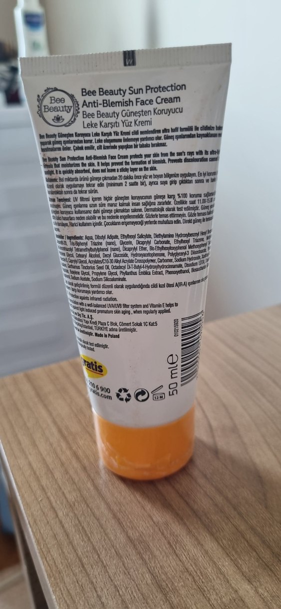 Bee Beauty SPF 50 Güneş Koruyucu Yüz Kremi - Görsel 3