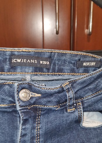 Kadın Mavi Regular Fit Midi Kot Pantolon - Görsel 4