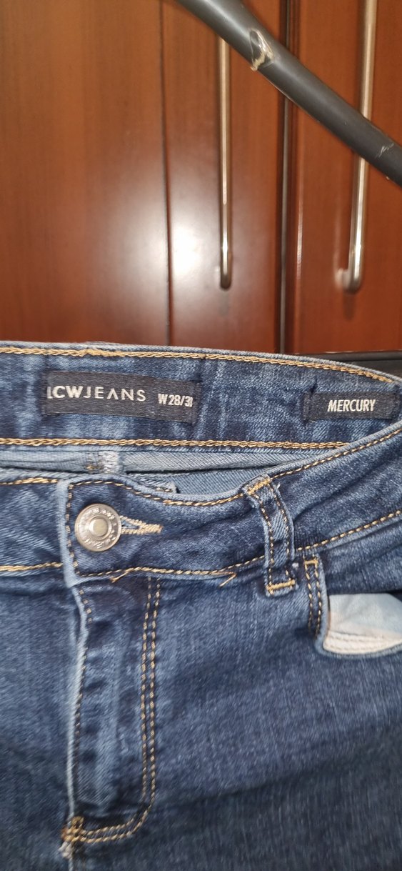 Kadın Mavi Regular Fit Midi Kot Pantolon - Görsel 4