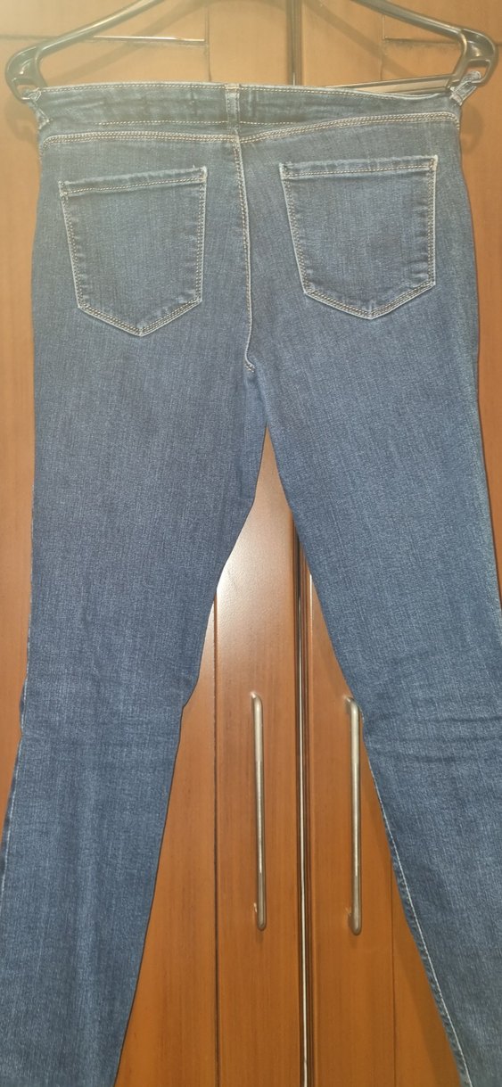 Kadın Mavi Regular Fit Midi Kot Pantolon - Görsel 3