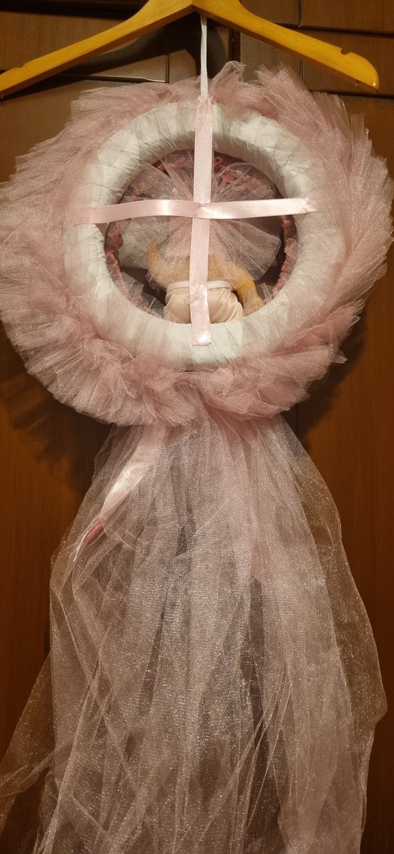 Pembe Bebek Kapı Süsü ve Bebek Figürü - Görsel 5