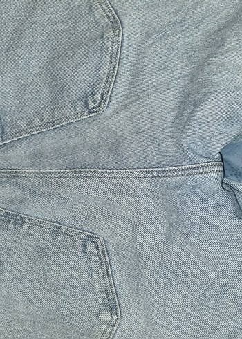 Fermuarlı Mavi Gri Kadın Kot Pantolon 26/27 - Görsel 2