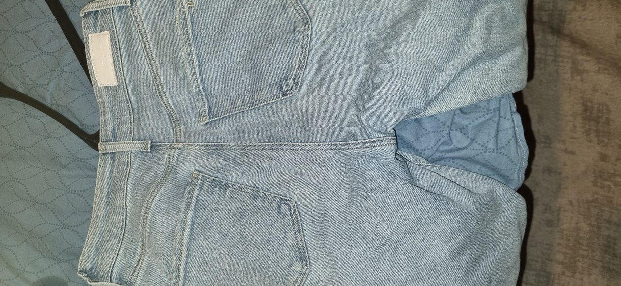 Fermuarlı Mavi Gri Kadın Kot Pantolon 26/27 - Görsel 2