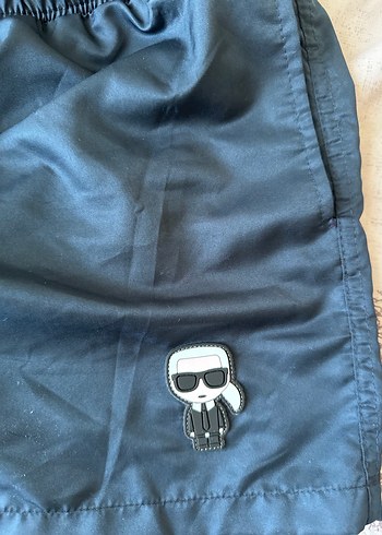 Erkek Lacivert Karl lagerfeld deniz şortu M beden - Görsel 4