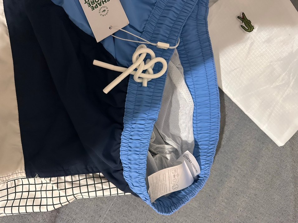 Lacoste orjinal Mavi Erkek Şort - Görsel 4