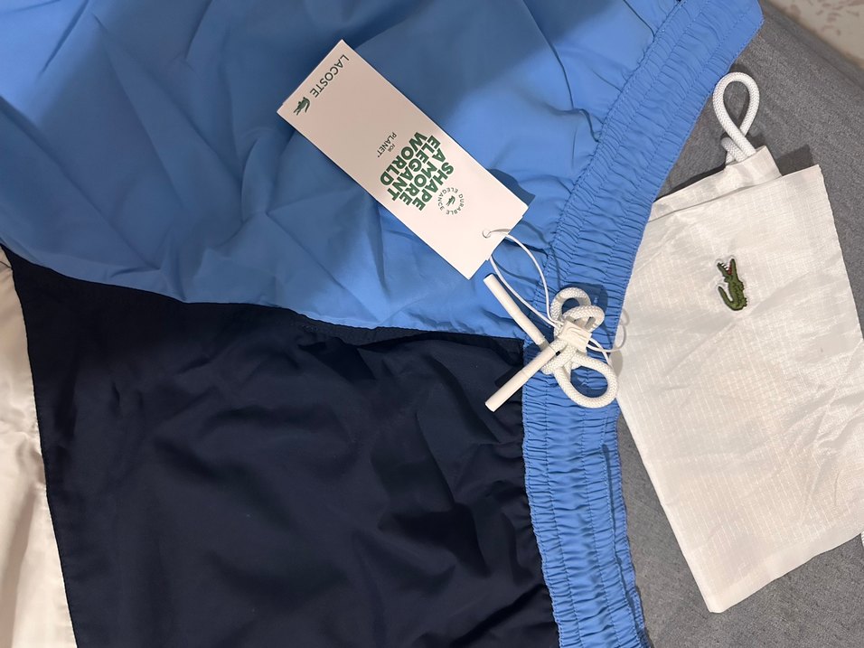 Lacoste orjinal Mavi Erkek Şort - Görsel 3