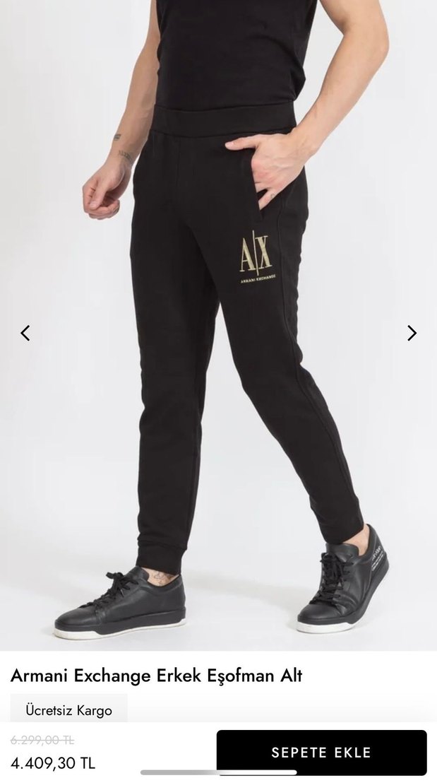 Erkek Armani Orjinal  S beden  Sweatpant - Görsel 2