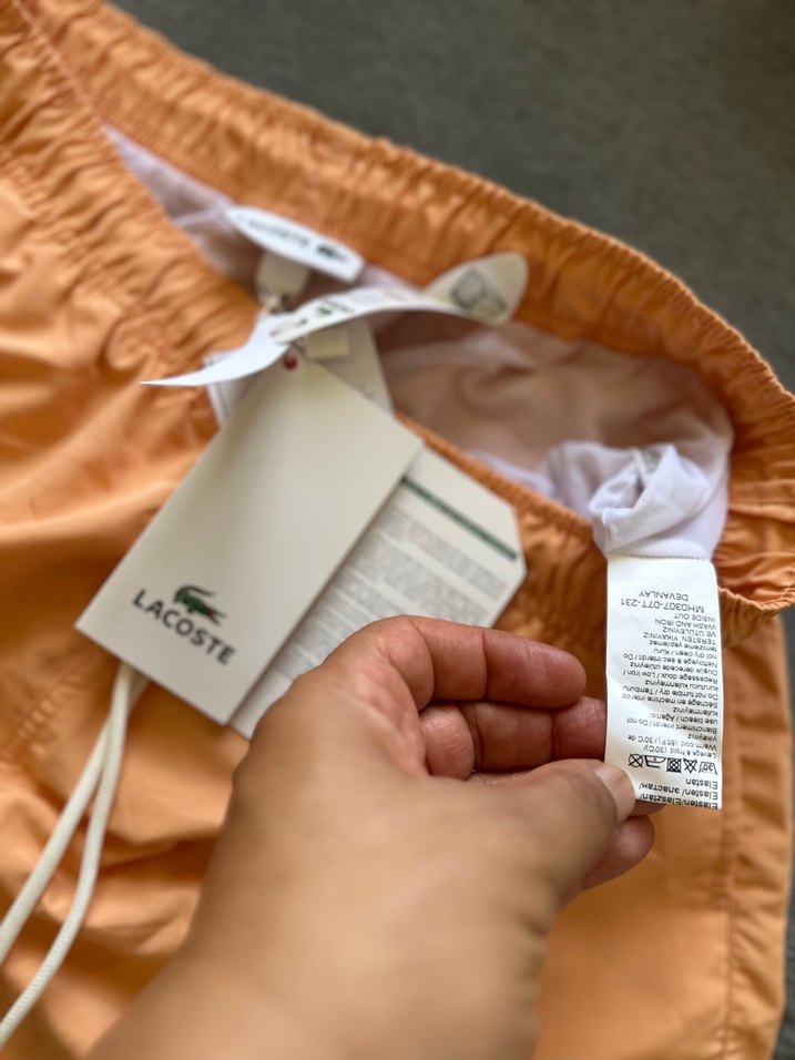 Lacoste Orjinal faturalı Erkek Deniz Şortu - Görsel 5