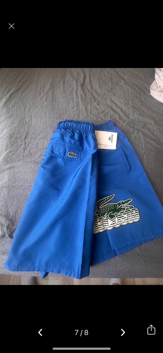 Lacoste orjinal Erkek  Mavi Mayo Şort - Görsel 2