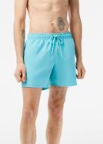 Lacoste Orjinal faturalı  Turkuaz Rahat Kesim Etek - Görsel 4