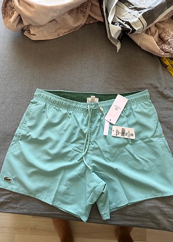 Lacoste Orjinal faturalı  Turkuaz Rahat Kesim Etek - Görsel 8