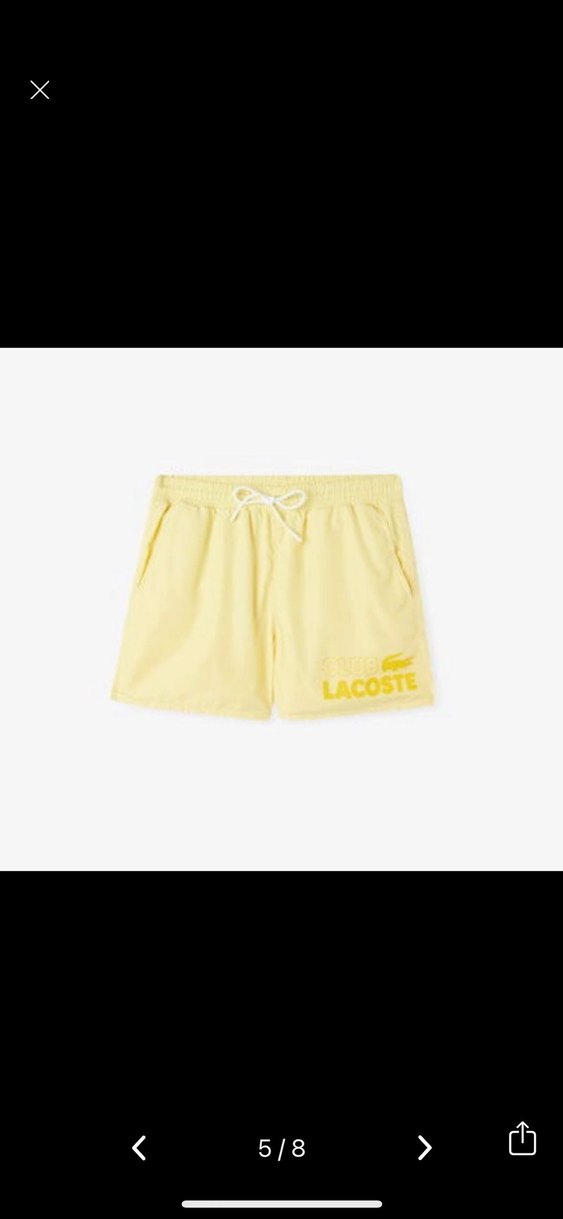 Lacoste Orjinal Sarı Spor Şort faturalı - Görsel 5