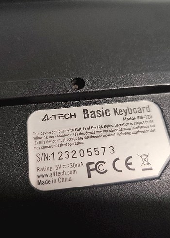 Kablolu Siyah a4tech  KM-720 Klavye - Görsel 4