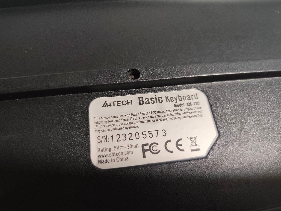 Kablolu Siyah a4tech  KM-720 Klavye - Görsel 4