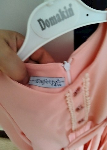 Pudra Kemerli Kız Çocuk Elbise - Görsel 3