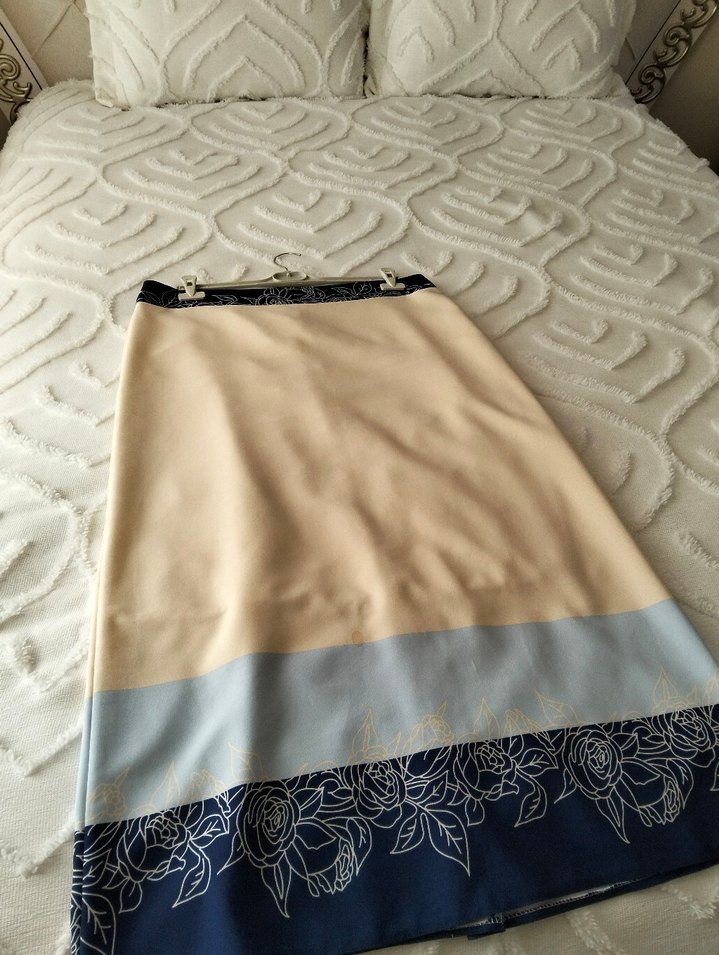 Kadın Bej Bohem Uzun Etek - Görsel 3