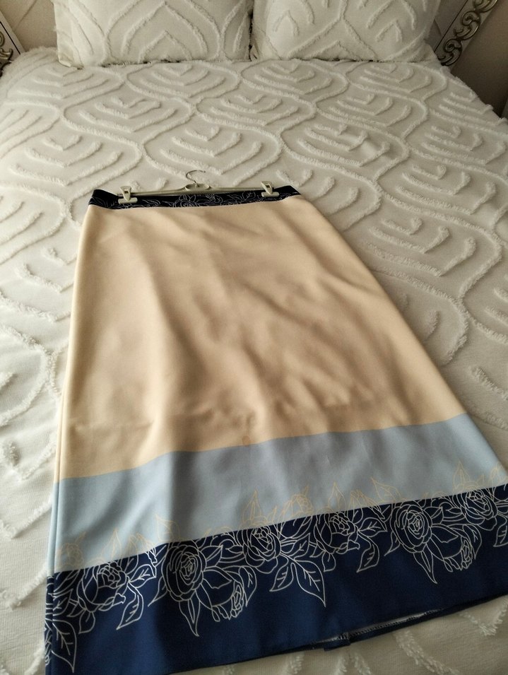 Kadın Bej Bohem Uzun Etek - Görsel 2