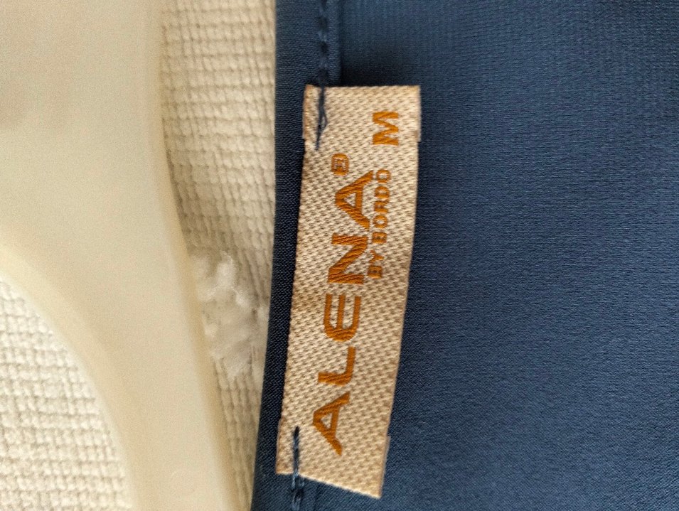 Düğmeli Mavi Hamile Bluzu - Görsel 5