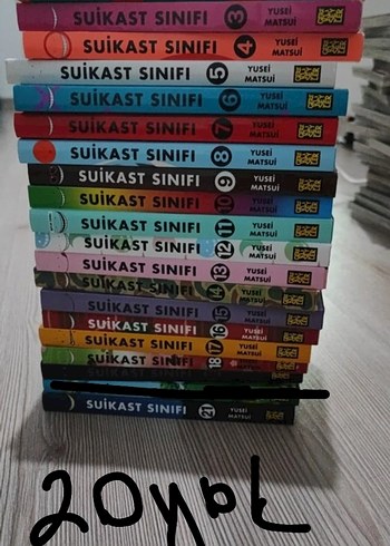 Suikast Sınıfı 1-19, 21 Cilt Manga Seti