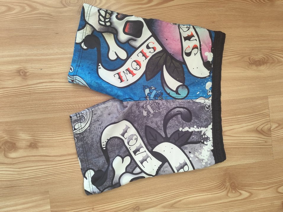 Mavi Baskılı Erkek Mayo Şort - Görsel 2