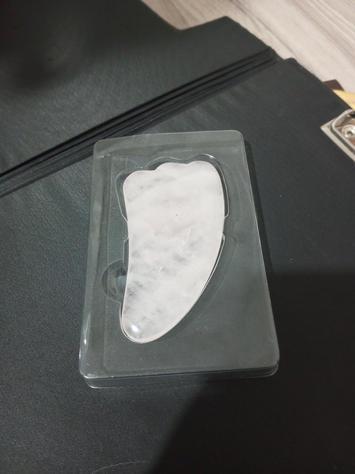 Pembe Kuvars Gua Sha Masaj Taşı - Görsel 2