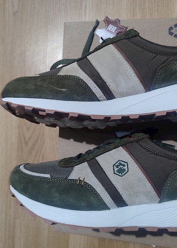 Erkek Gri-Khaki Bağcıklı 44 numara Spor Ayakkabı