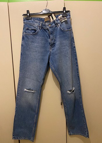 Mavi Denim Salaş Midi Boy Kot Pantolon - Görsel 3
