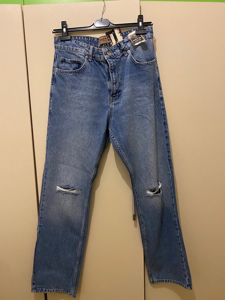 Mavi Denim Salaş Midi Boy Kot Pantolon - Görsel 3
