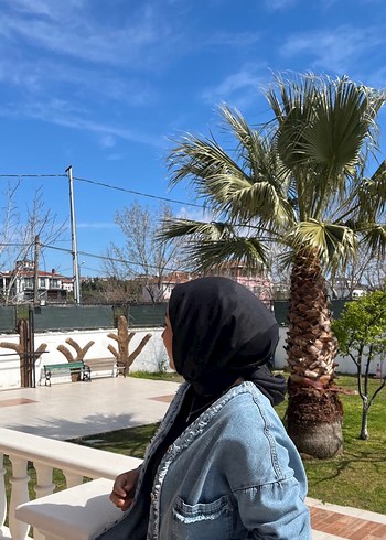 Kot Rahat Kesim Kadın Denim Ceket ve etek takım - Görsel 2