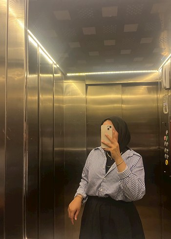 Beyaz lacivert Zebra Desenli gömlek - Görsel 2