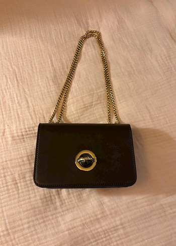 Armani Zincir Detaylı Deri Kadın Çanta