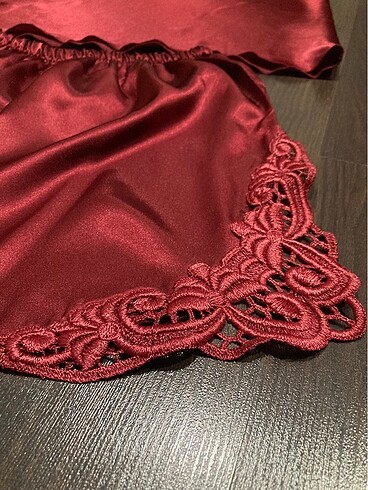 Diğer Saten Şort Pijama Takımı