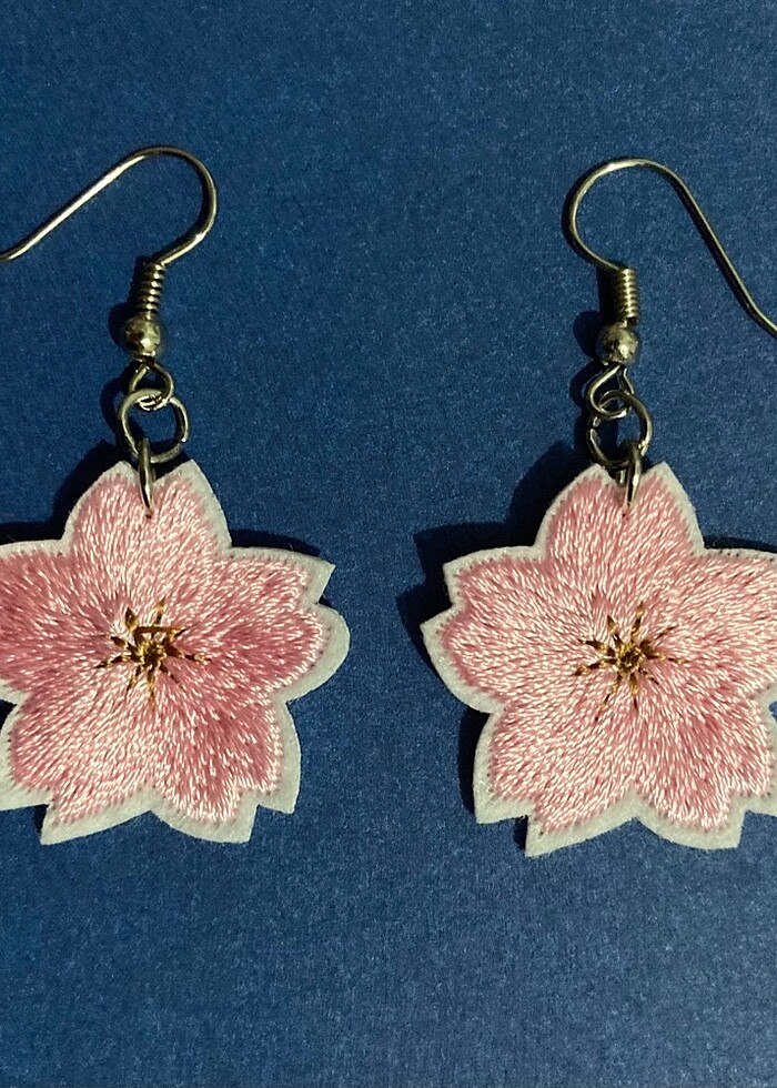 Japon Kiraz Çiçeği küpe - Görsel 2