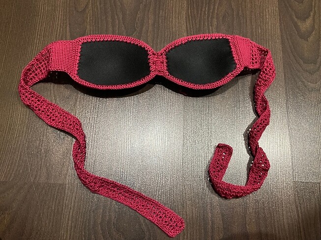 Straplez örgü sütyen - Görsel 3