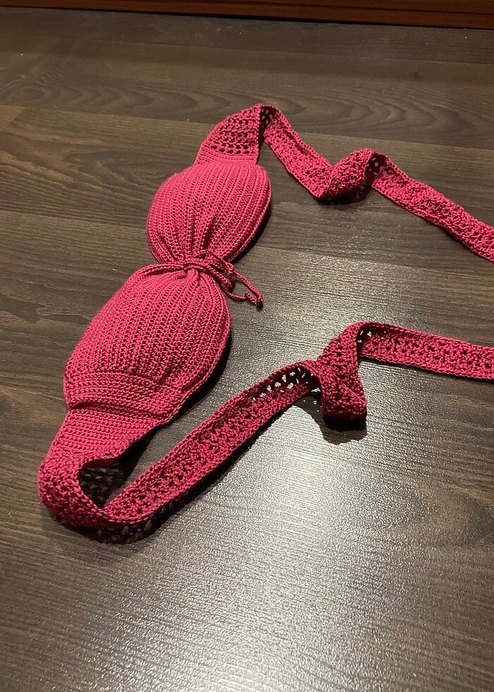 Straplez örgü sütyen - Görsel 2