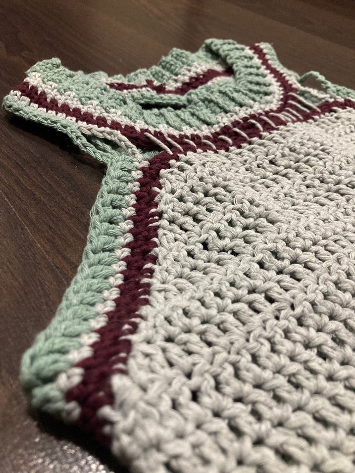 Bordo ve Mint Crop  Süveter - Görsel 3