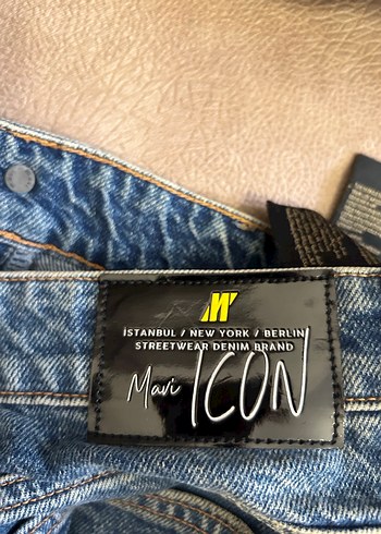 27 Beden mavi Renk Kadın Mavi Regular Fit Denim Pantolon