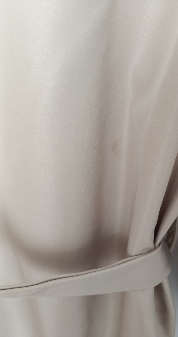 Bej Uzun Kadın Trençkot - Görsel 4