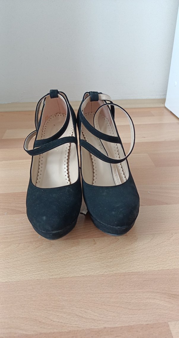 Diger Siyah Stiletto Platform Topuklu Kadın Ayakkabı - Görsel 2