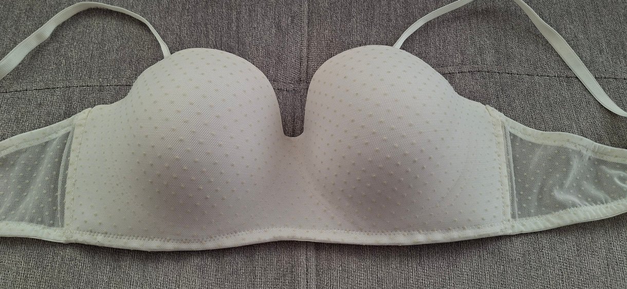 Beyaz Minimalist Sütyen - Görsel 3