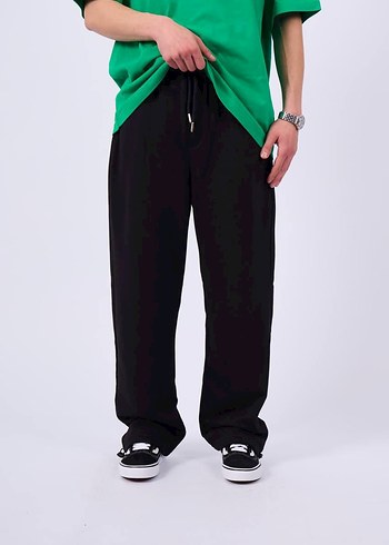 HmWearss Kışlık Siyah Premium Zip Oversize Hoodie - Görsel 3