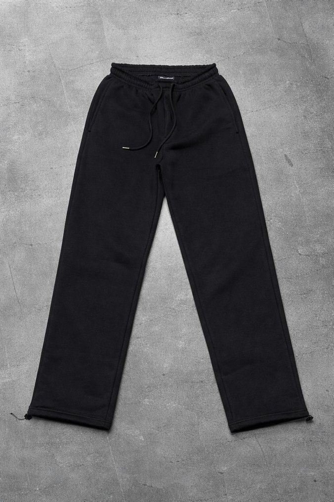 HmWearss Kışlık Siyah Premium Zip Oversize Hoodie - Görsel 4