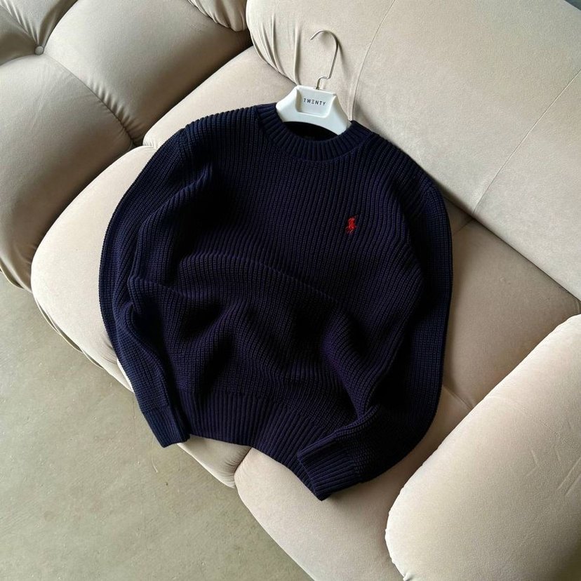 Bordo,Siyah,Krem, Lacivert Erkek Örgü Yün Kazak - Görsel 2