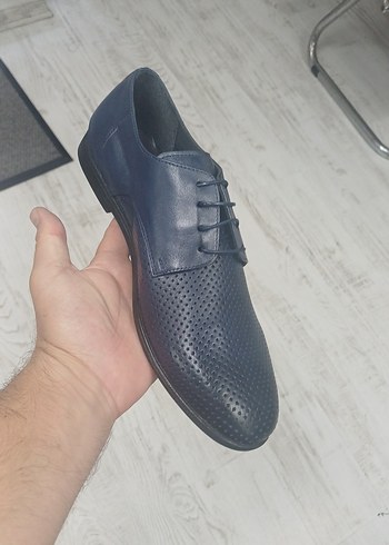 Diğer Lacivert Erkek Klasik Bağcıklı Ofis Ayakkabısı