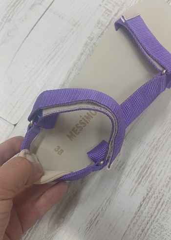 38 Beden mor Renk Mor Bantlı Kadın Dolgu Topuk Sandalet
