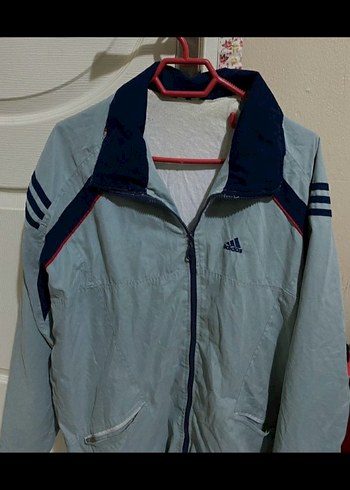 Adidas Gri Fermuarlı Erkek Ceket