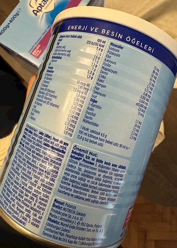 Beden mavi Renk Aptamil Prosneo Bebek Sütü 400g
