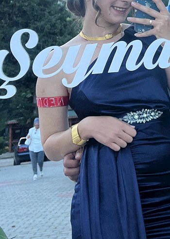 Siyah Straplez Midi Elbise - Görsel 2